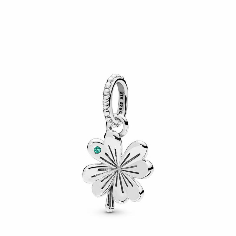 Pandora Lucky Four-Leaf Clover Pendant NZ, Sterling Silver (237981-KTV)